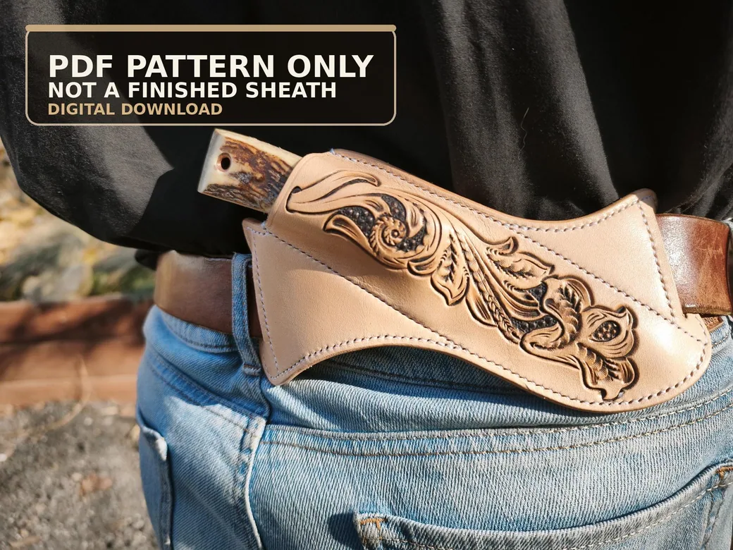 Knife Sheath PDF Pattern – Arizona Floral — product photograph