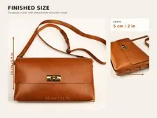 No-Sew Leather Clutch Pattern — product photograph