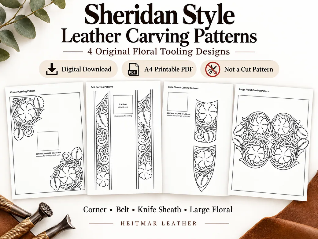 Sheridan Floral Carving – 4 Patterns — product photograph