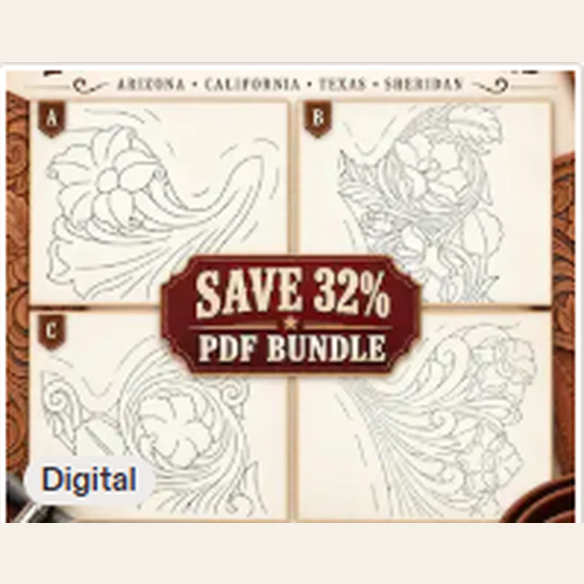 Western Holster Carving – 4 Pattern Bundle — image preview unavailable